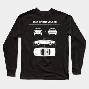 1750 SPIDER VELOCE - technical data Long Sleeve T-Shirt